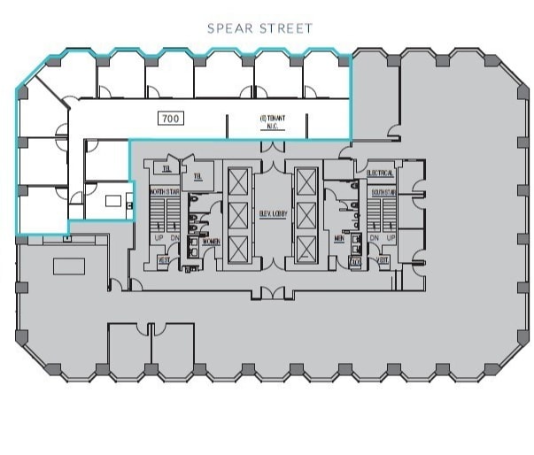 101 Mission St, San Francisco, CA for lease Floor Plan- Image 1 of 1