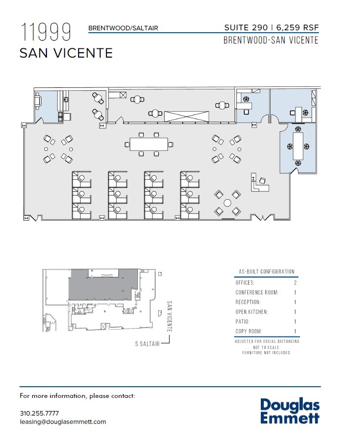 11999 San Vicente Blvd, Los Angeles, CA for lease Floor Plan- Image 1 of 6