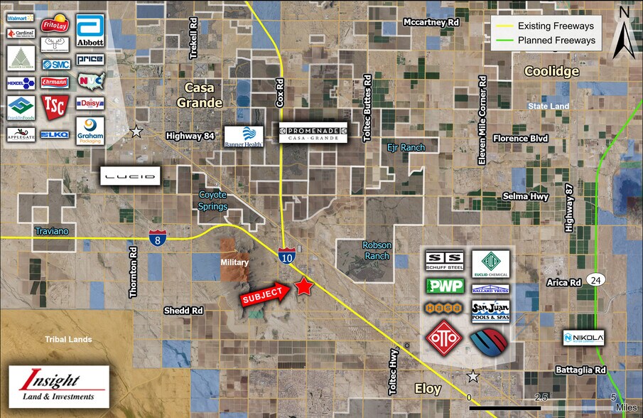 Sunland Gin Rd, Eloy, AZ à vendre - Aérien - Image 3 de 4