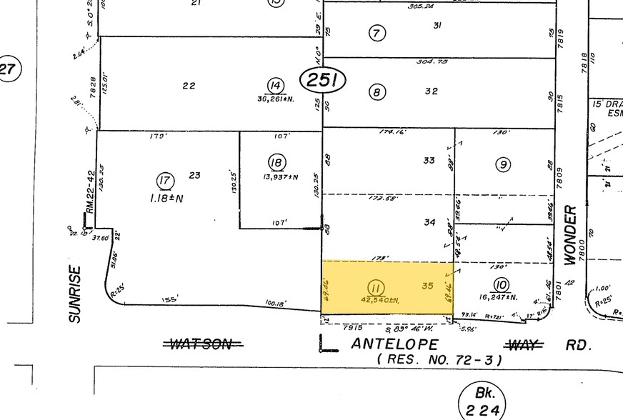 7915 Antelope Rd, Citrus Heights, CA à vendre - Plan cadastral - Image 2 de 3