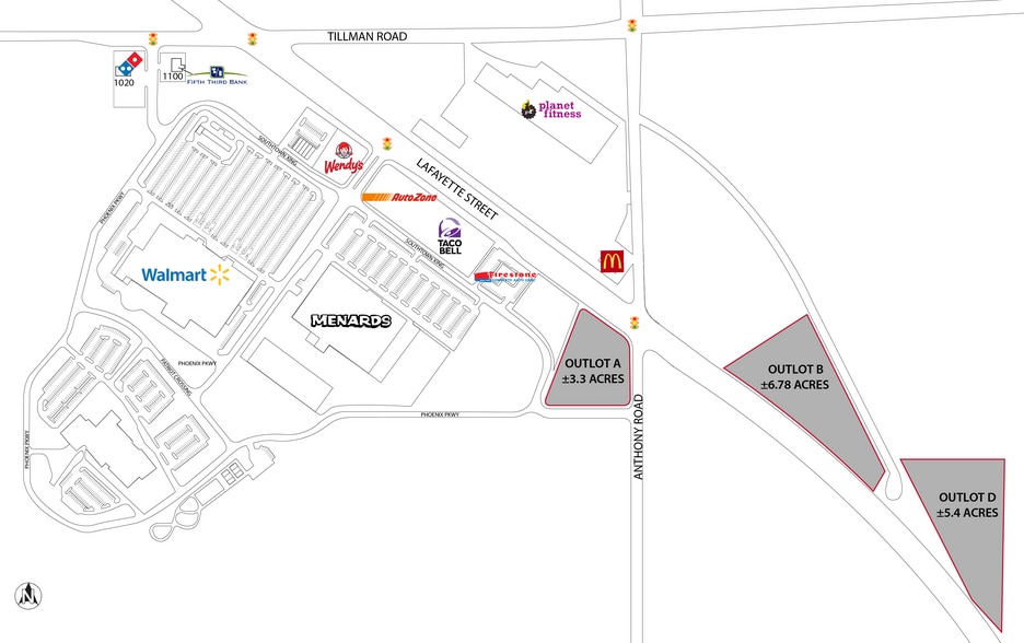 Tillman Rd & US 27, Fort Wayne, IN for lease - Site Plan - Image 2 of 2