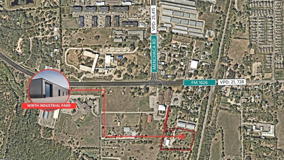 12306 Wirth Dr, Manchaca, TX à vendre - Aérien - Image 3 de 3