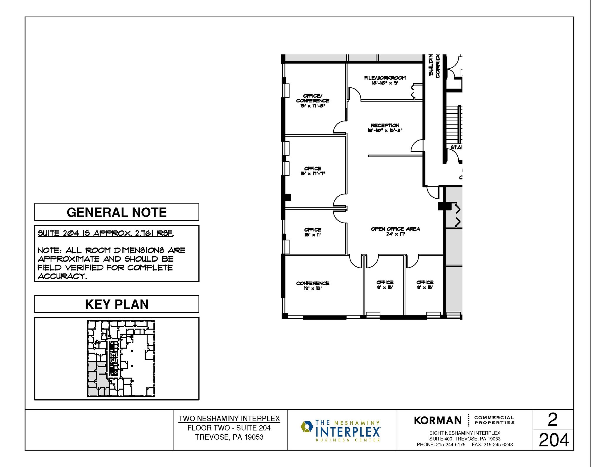 2 Neshaminy Interplex, Trevose, PA for lease Floor Plan- Image 1 of 1