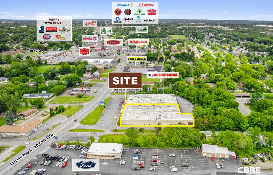 4335-4345 Lincoln Way E, Massillon, OH à louer - Photo du bâtiment - Image 3 de 7