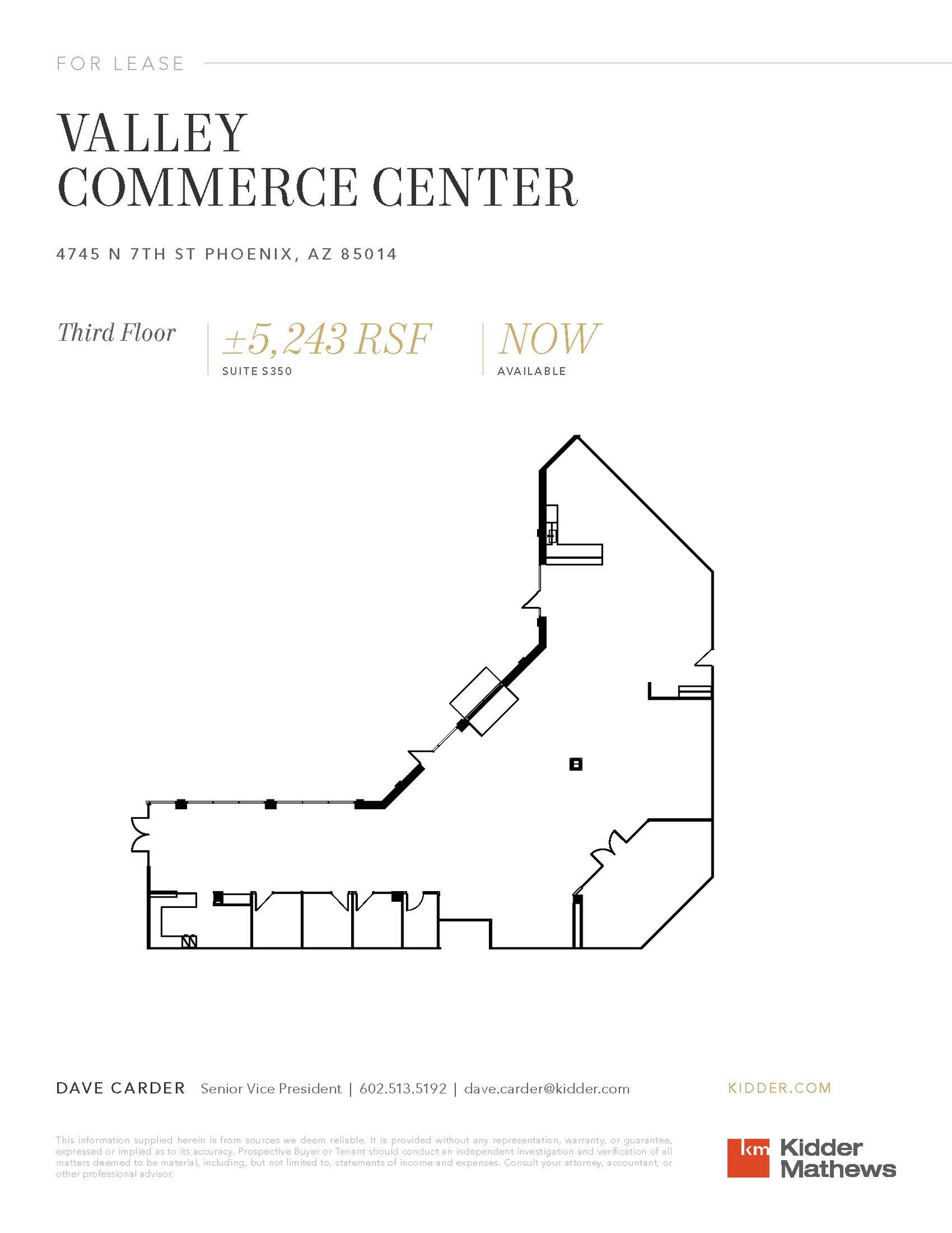 4745 N 7th St, Phoenix, AZ for lease Floor Plan- Image 1 of 1