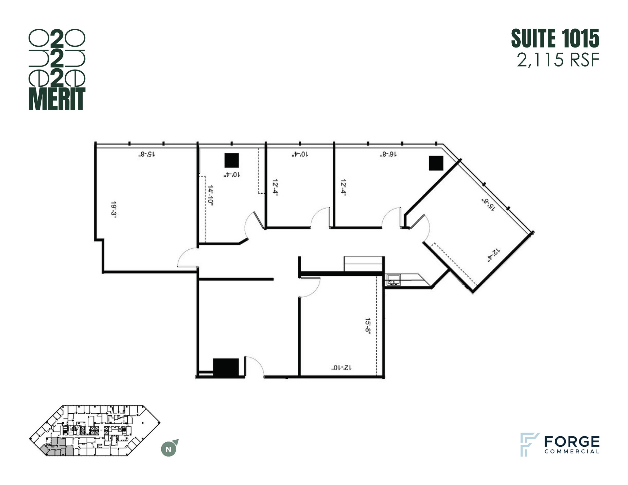 12221 Merit Dr, Dallas, TX à louer Plan d’étage- Image 1 de 1