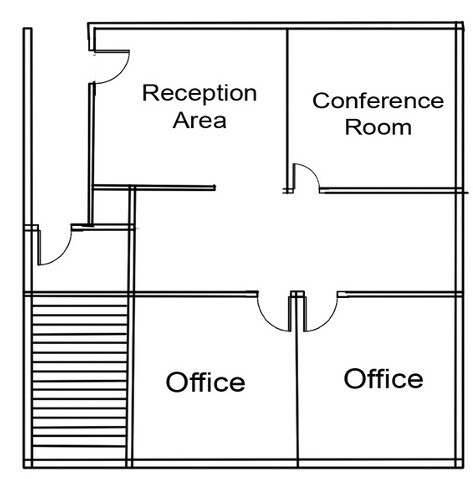23 Public Square, Belleville, IL à louer Plan d’étage- Image 1 de 5
