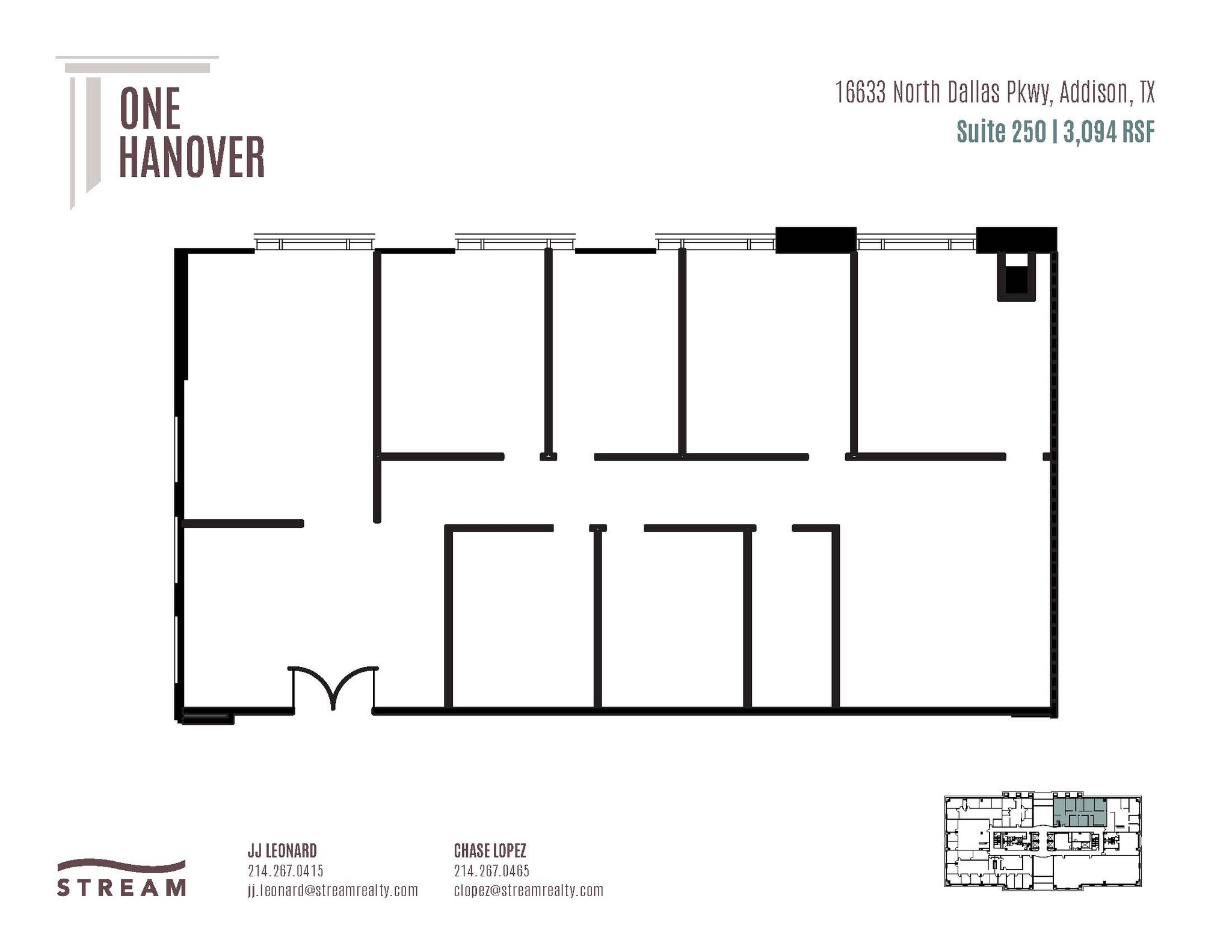 16633 N Dallas Pky, Addison, TX à louer Plan d  tage- Image 1 de 1