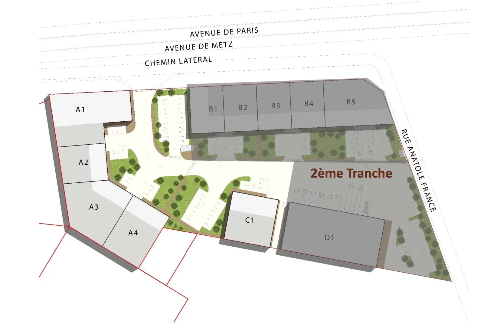 Flex in Romainville for lease Site Plan- Image 1 of 2