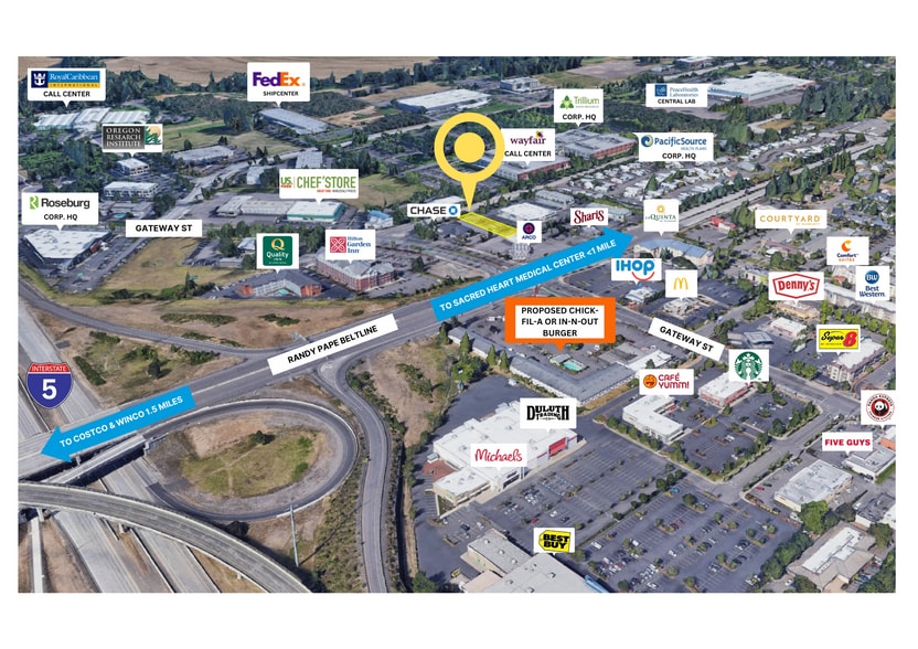 3636 Game Farm, Springfield, OR à louer - Aérien - Image 1 de 4