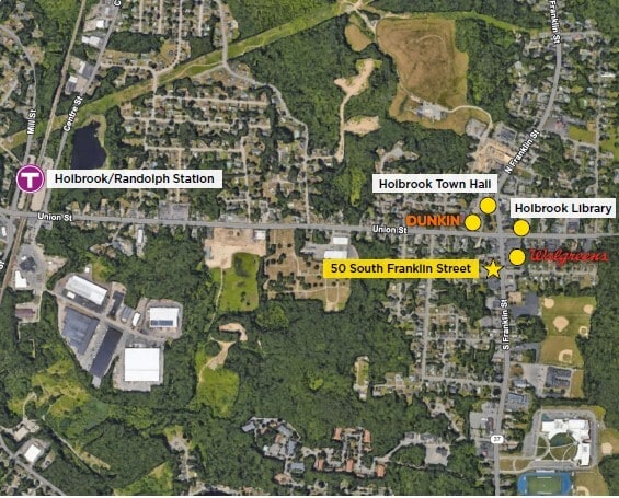 50 S Franklin St, Holbrook, MA à vendre - Aérien - Image 2 de 3