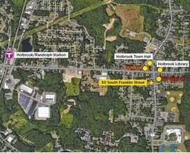50 S Franklin St, Holbrook, MA - Aérien Vue de la carte - Image1