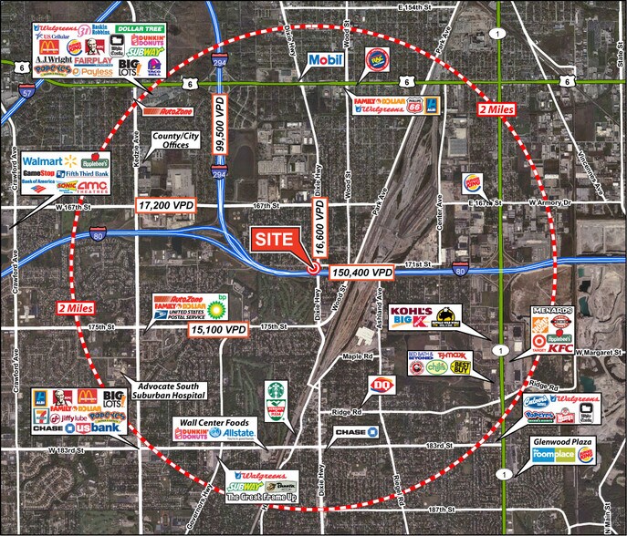 17100 S Dixie Hwy, Hazel Crest, IL à louer - Aérien - Image 2 de 15