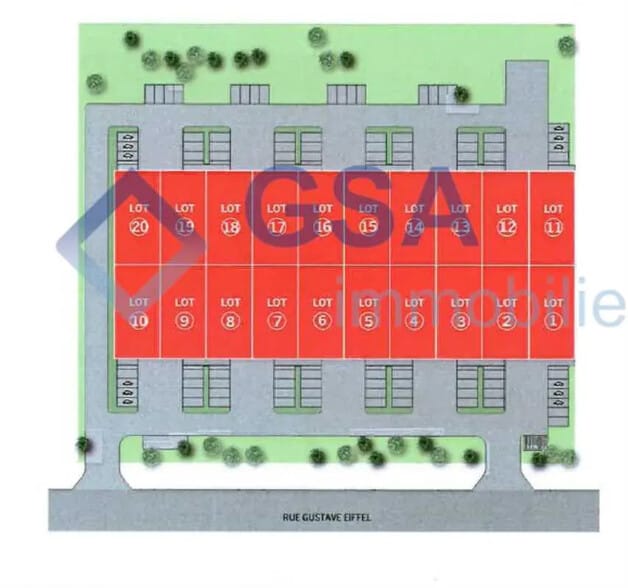 Flex dans Bondoufle à louer - Plan de site - Image 2 de 2