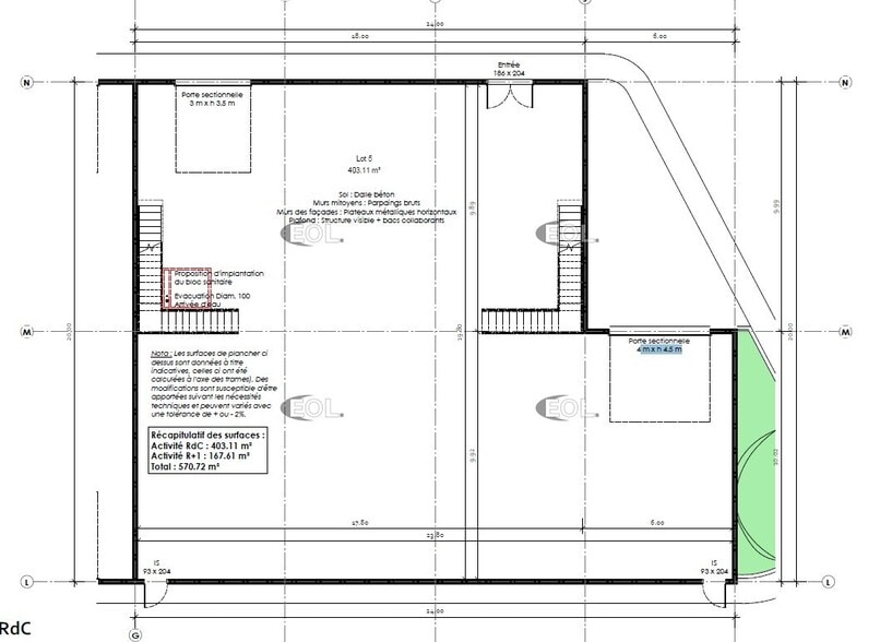 Local d'activités dans Marseille à vendre - Plan d’étage - Image 3 de 4