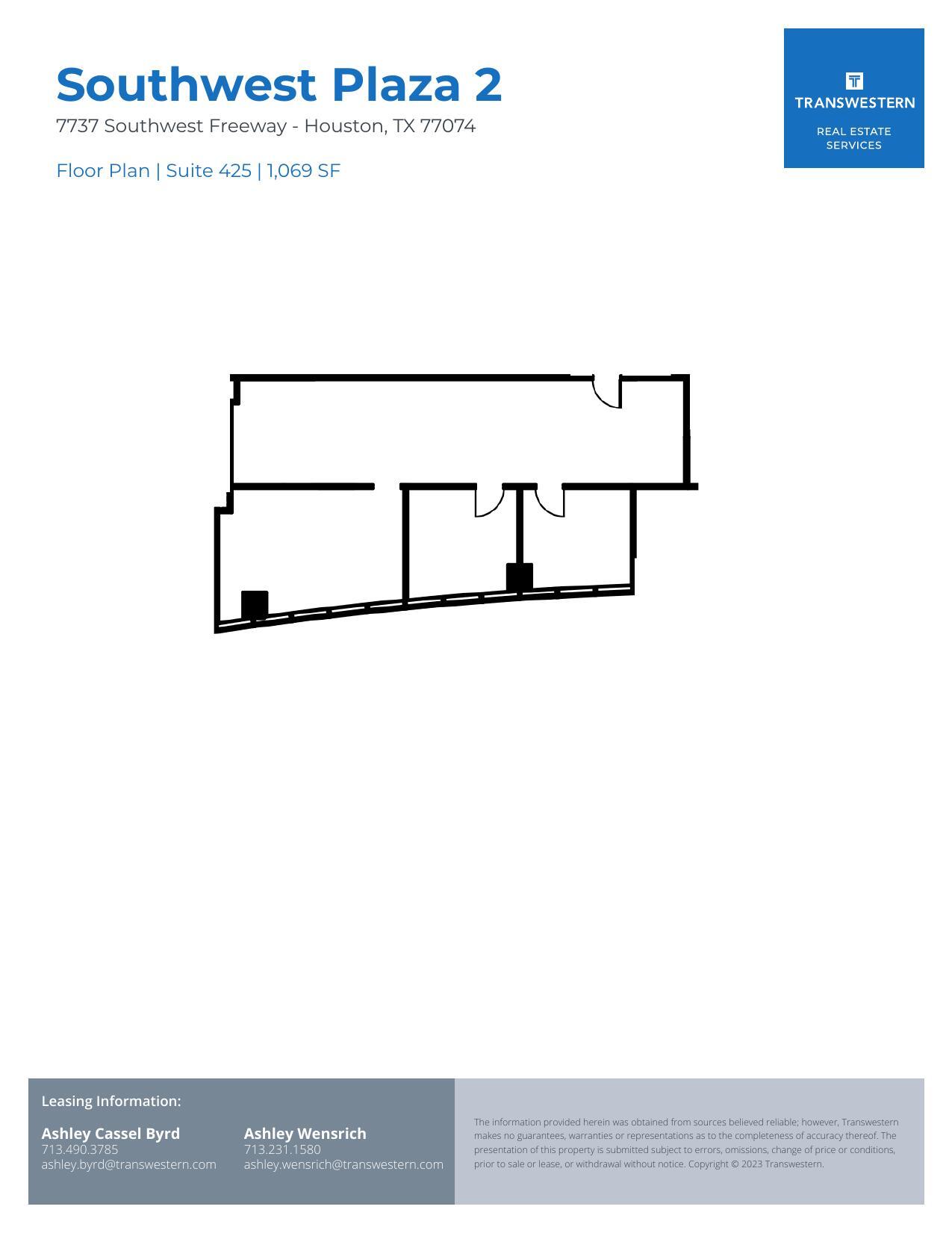 7737 Southwest Fwy, Houston, TX à louer Plan d’étage- Image 1 de 1