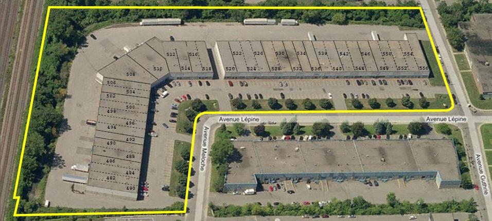 509-549 Av Lépine, Dorval, QC for lease - Aerial - Image 2 of 7