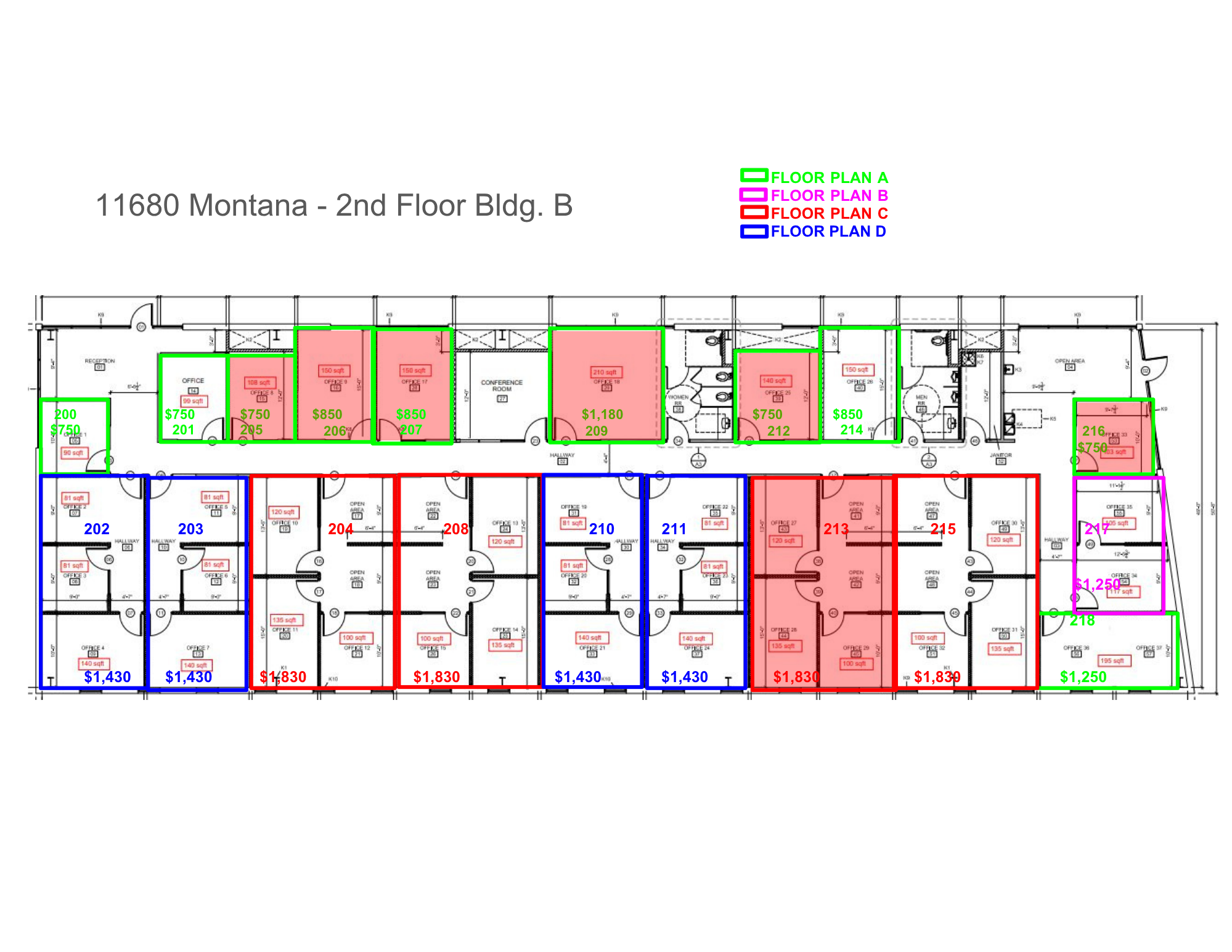 11680 Montana Ave, El Paso, TX à louer Plan d’étage- Image 1 de 1