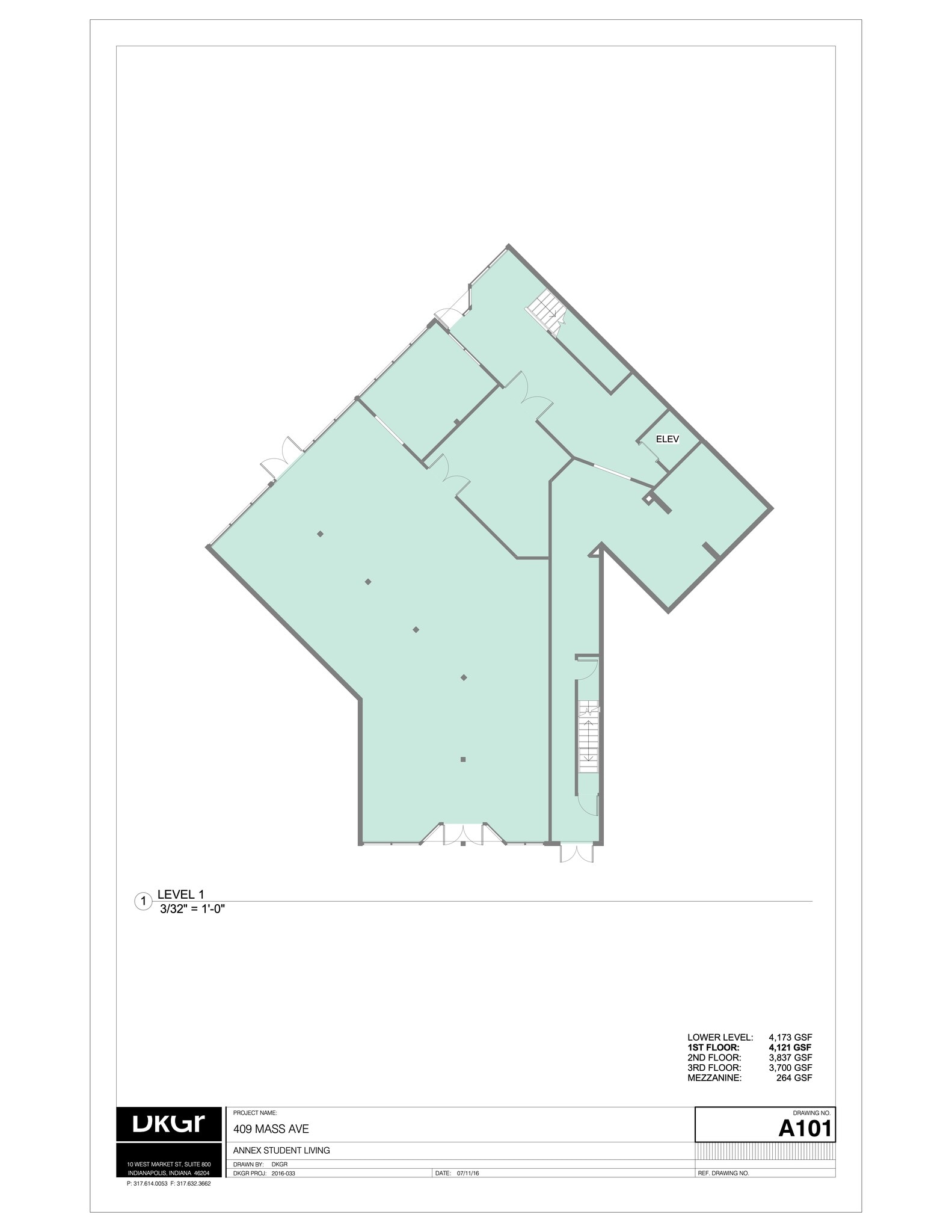 409 Massachusetts Ave, Indianapolis, IN for lease Site Plan- Image 1 of 1