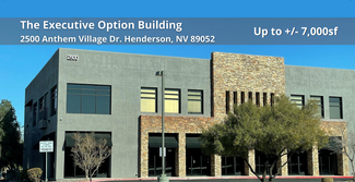 More details for 2500 Anthem Village Dr, Henderson, NV - Office for Sale