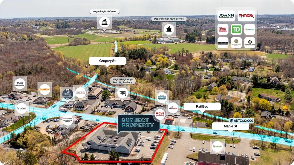 220 Maple St, Middleton, MA for sale - Aerial - Image 2 of 2