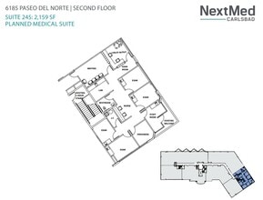 6183 Paseo del Norte, Carlsbad, CA for lease Floor Plan- Image 2 of 2