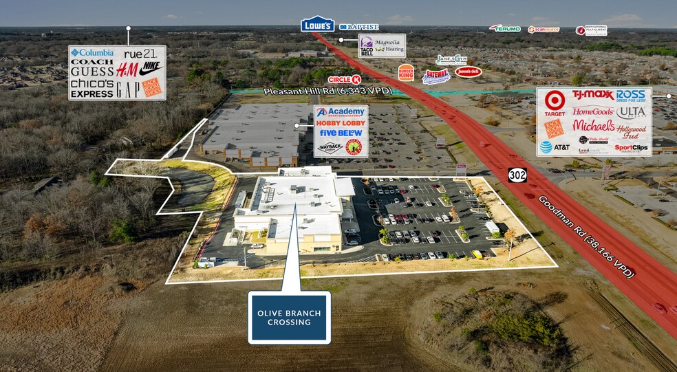 5155 Goodman Rd, Olive Branch, MS à vendre - Photo du bâtiment - Image 2 de 5