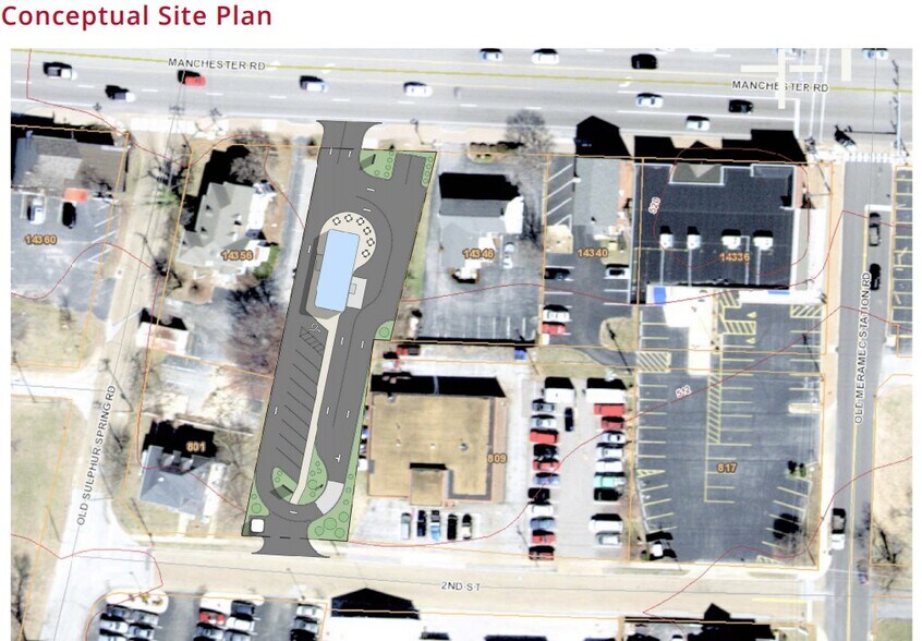 14352 Manchester Rd, Manchester, MO à vendre - Plan de site - Image 2 de 2