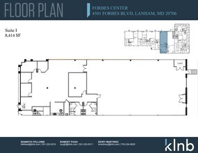 4501 Forbes Blvd, Lanham, MD à louer Plan de site- Image 1 de 3
