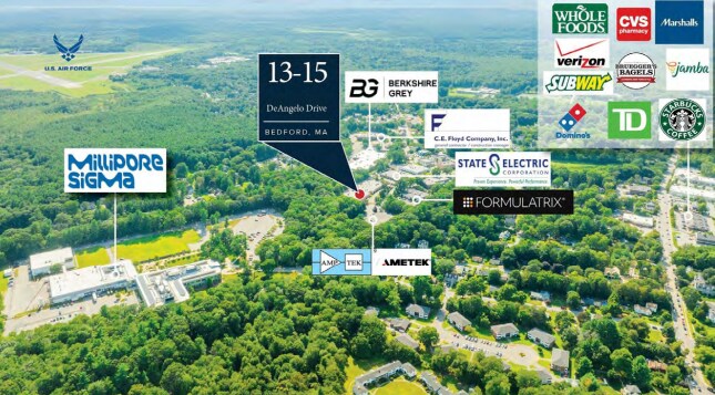 13-15 DeAngelo Dr, Bedford, MA à vendre - Photo du bâtiment - Image 3 de 9