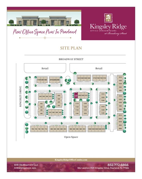 3129 Kingsley Dr, Pearland, TX à louer - Plan de site - Image 2 de 12