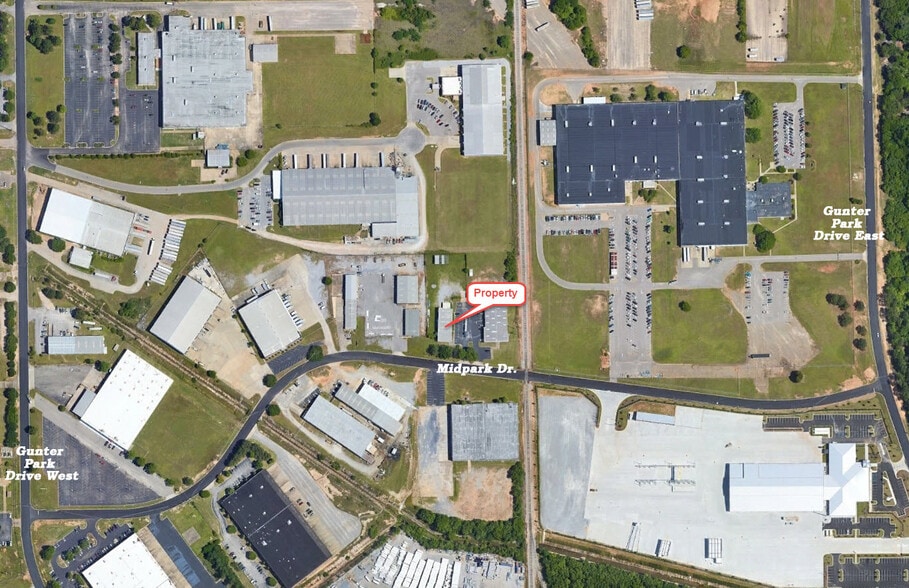 2536 Mid Park Dr, Montgomery, AL for lease - Aerial - Image 3 of 3