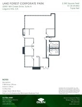22951 Mill Creek Dr, Laguna Hills, CA for lease Floor Plan- Image 1 of 1