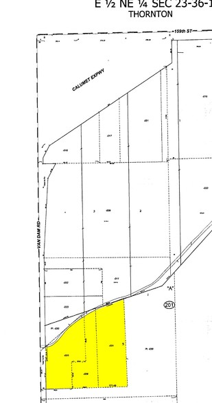 16475 Van Dam Rd, South Holland, IL à louer - Plan cadastral - Image 3 de 3