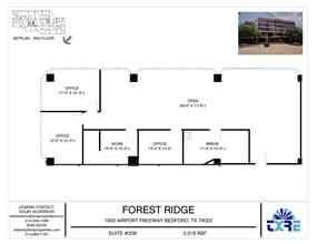 1600 Airport Fwy, Bedford, TX for lease Floor Plan- Image 1 of 1