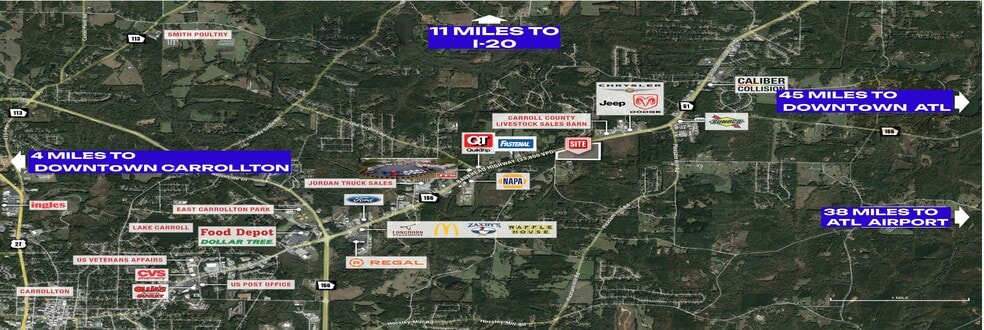 4 Maple Hill Rd, Carrollton, GA for sale - Aerial - Image 1 of 7