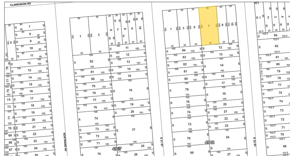 3116 Clarendon Rd, Brooklyn, NY à vendre - Plan cadastral - Image 1 de 1