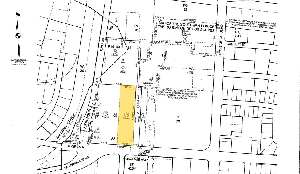 5870 W Jefferson Blvd, Los Angeles, CA à louer - Plan cadastral - Image 2 de 9