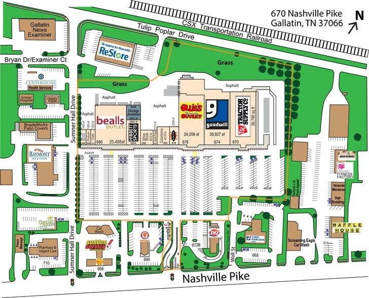 670 Nashville Pike, Gallatin, TN for lease - Site Plan - Image 2 of 14