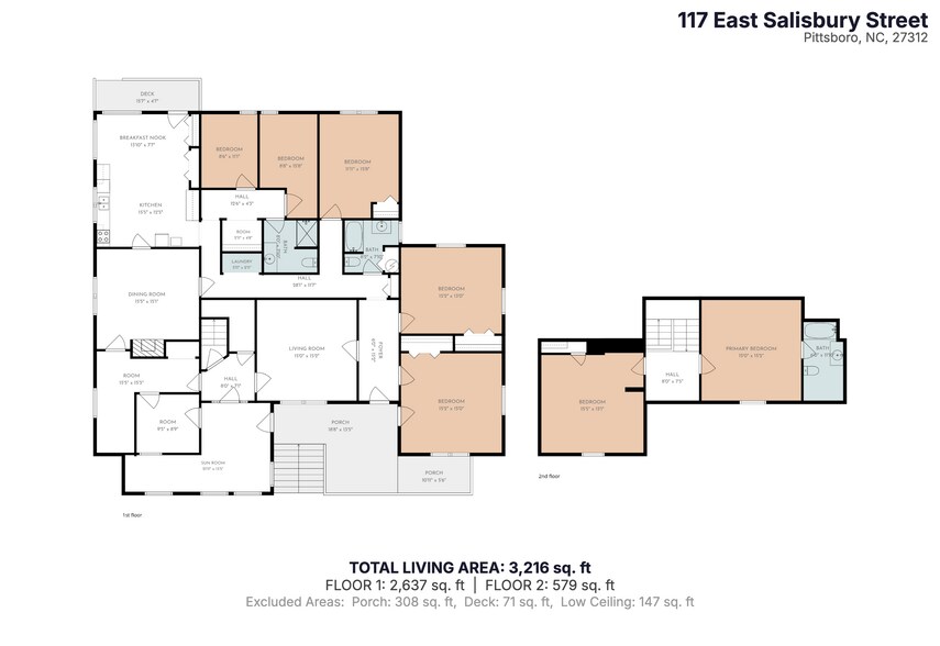 117 E Salisbury St, Pittsboro, NC à vendre - Plan d’étage - Image 2 de 46