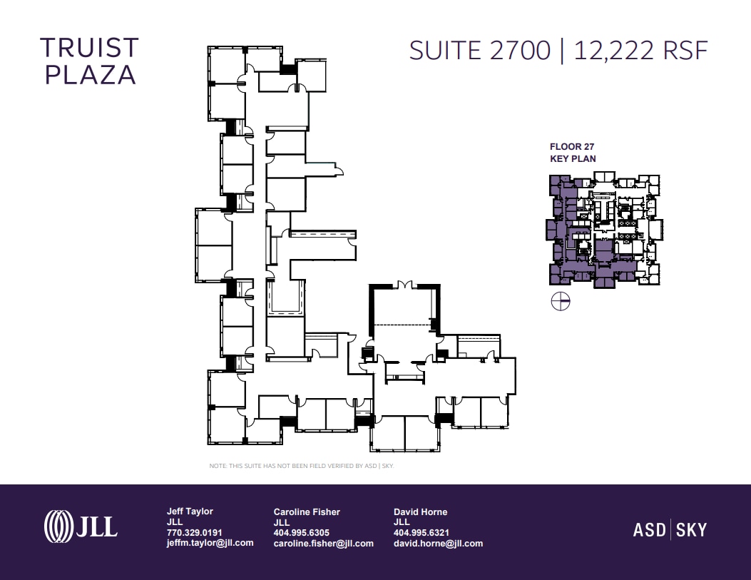 303 Peachtree St Ne, Atlanta, GA à louer Plan d’étage- Image 1 de 1