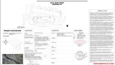 100 N Main St, Oshkosh, WI à louer Plan de site- Image 1 de 1