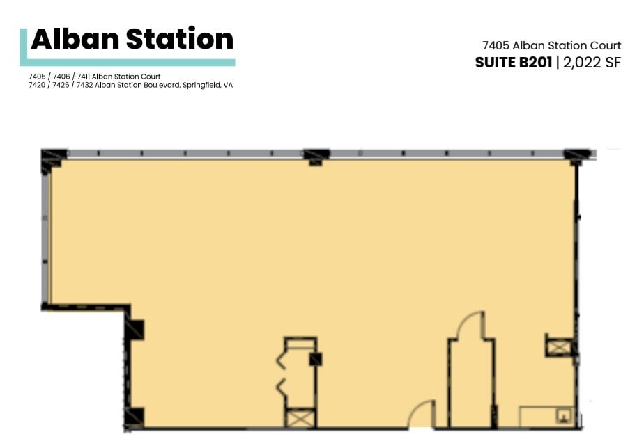 7426-7432 Alban Station Blvd, Springfield, VA for lease Floor Plan- Image 1 of 1