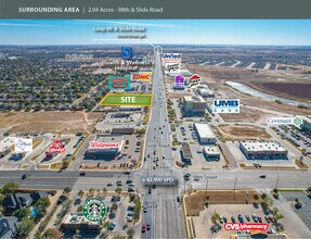 none, Lubbock, TX - Aérien Vue de la carte