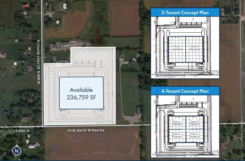 7780 W 200 N, Greenfield, IN for lease - Site Plan - Image 3 of 3