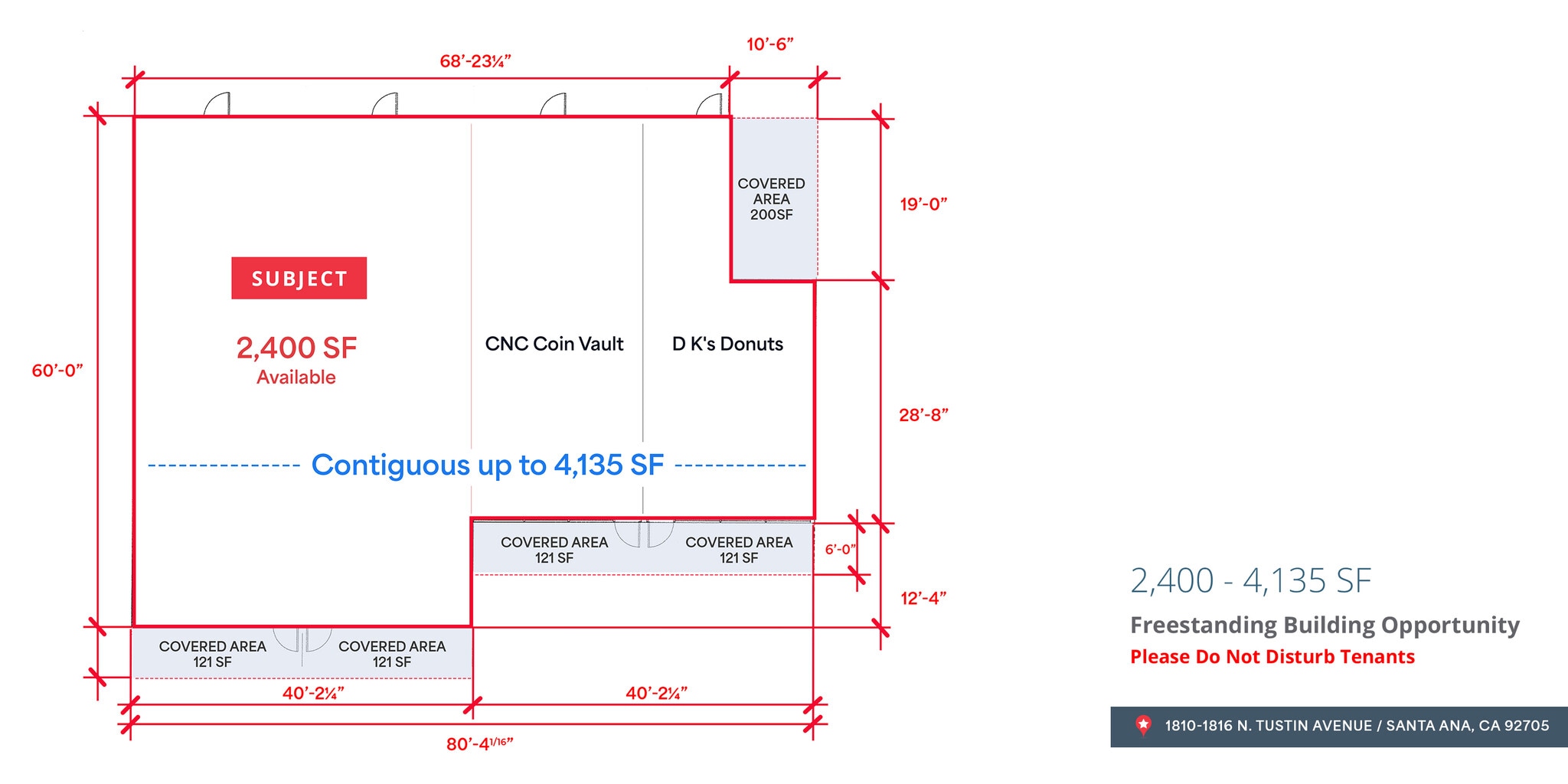 1810-1816 N Tustin Ave, Santa Ana, CA for lease Floor Plan- Image 1 of 1