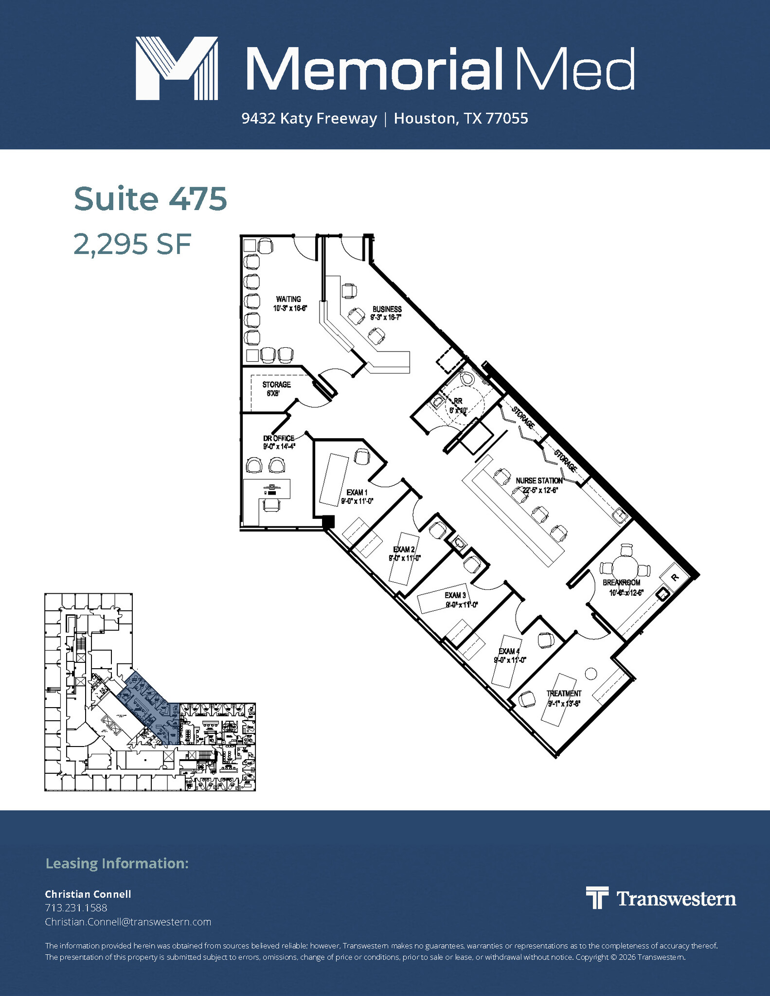 9432 Katy Fwy, Houston, TX à louer Plan d’étage- Image 1 de 1