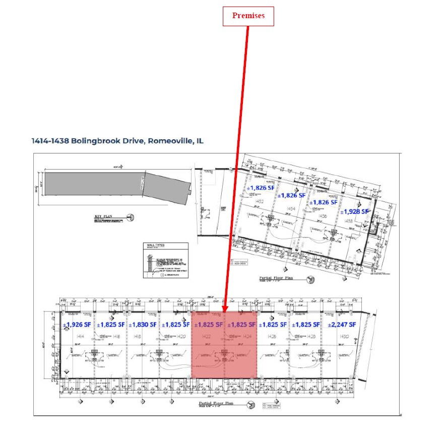 1440 Bolingbrook Dr, Romeoville, IL à louer Plan d’étage- Image 1 de 1