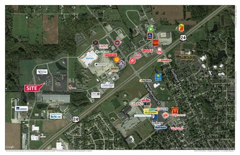 2806 Theater Ave, Huntington, IN - AERIAL  map view