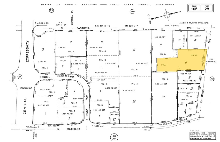 674-680 W Maude Ave, Sunnyvale, CA for lease - Plat Map - Image 2 of 3